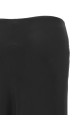 Shiny satin enver skirt Black