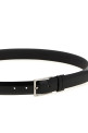 Brushed leather belt Black