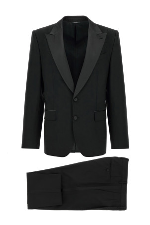 'Sicilia Light' tuxedo dress Black