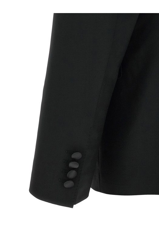 'Sicilia Light' tuxedo dress Black