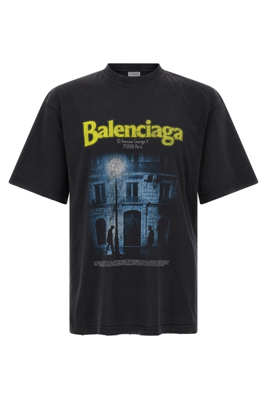 'The Address' T-shirt Black