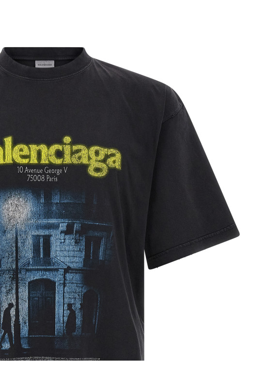 'The Address' T-shirt Black