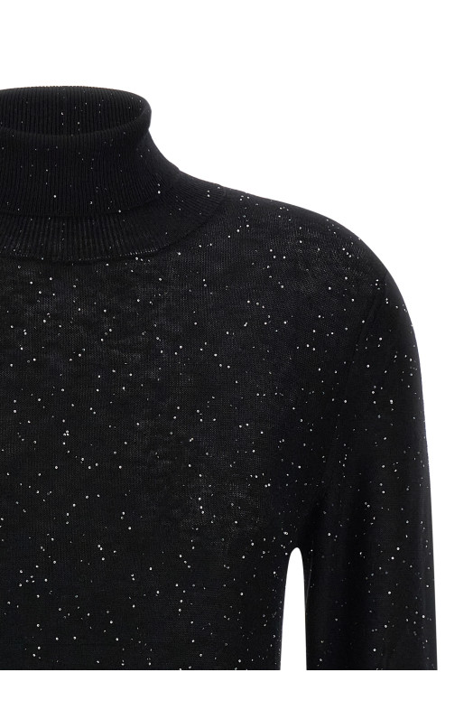 Sequin sweater Black