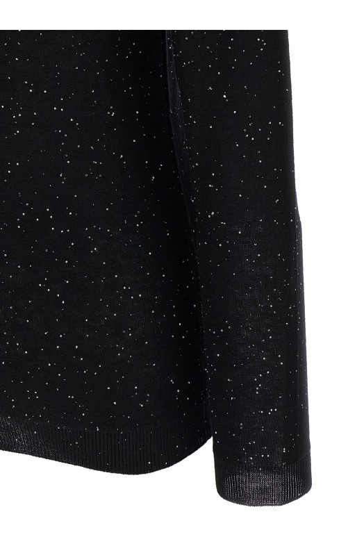 Sequin sweater Black