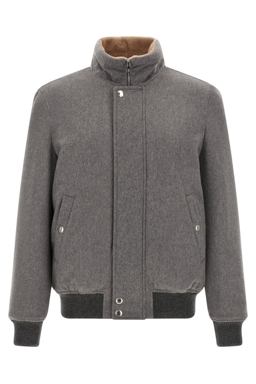Cashmere and vicuna jacket Gray