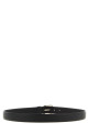 Smooth leather belt Black