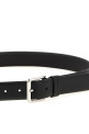 Smooth leather belt Black