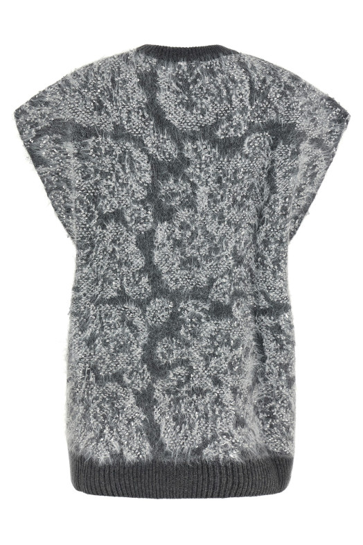 Jacquard sweater Gray