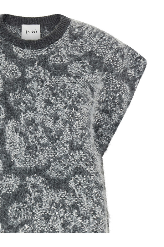 Jacquard sweater Gray