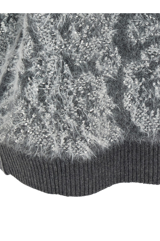 Jacquard sweater Gray