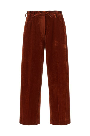 Velvet pants Red