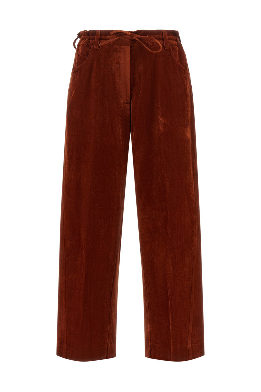 Velvet pants Red