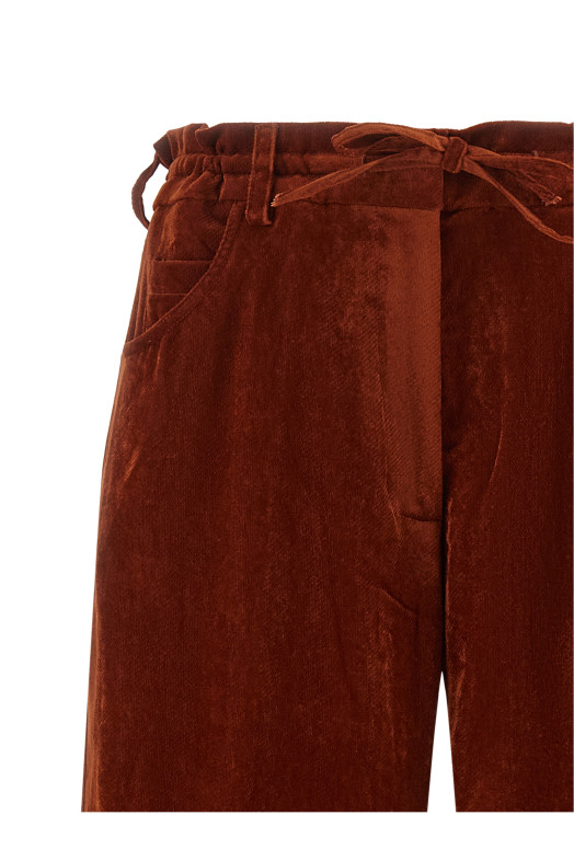 Velvet pants Red