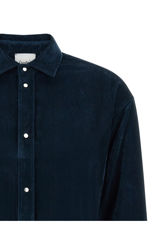 Velvet shirt Blue