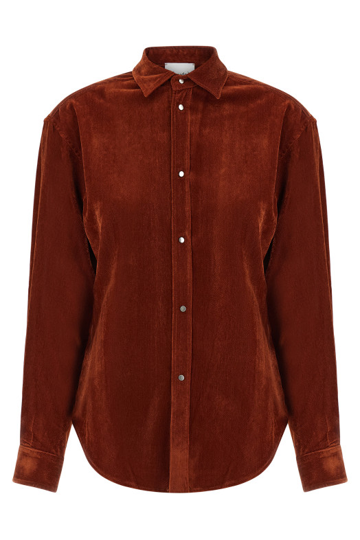 Velvet shirt Red