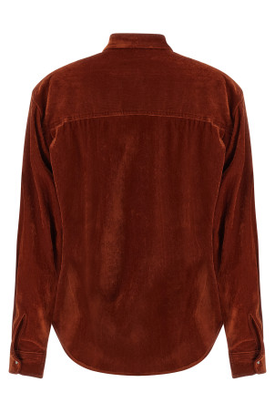 Velvet shirt Red