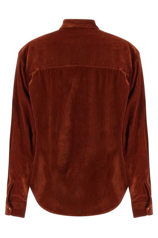 Velvet shirt Red