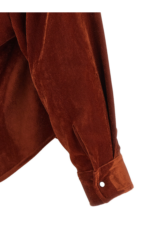 Velvet shirt Red
