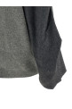 Two-tone sleeve sweater Gray