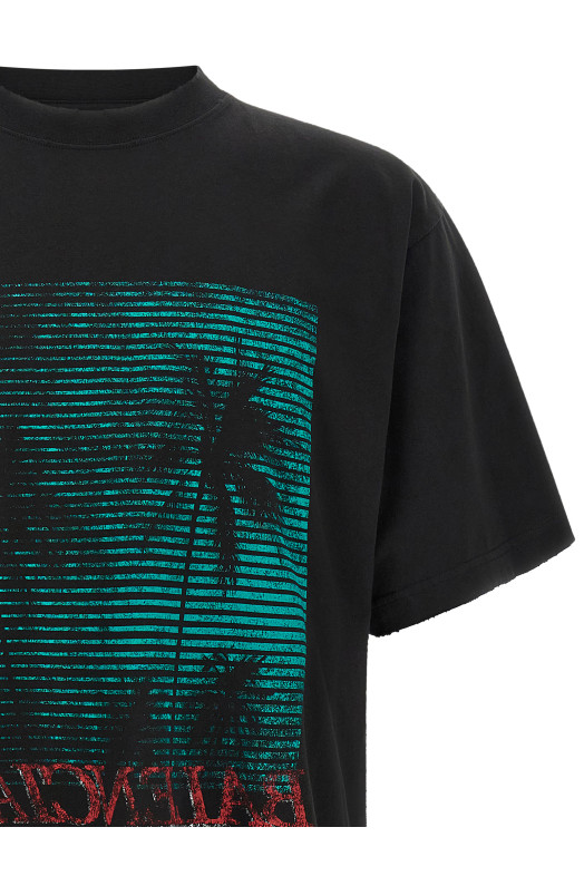 Vintage-effect T-shirt Black
