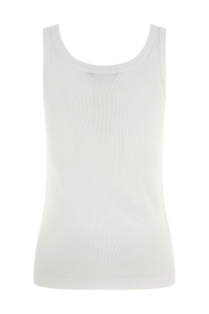 Logo patch tank top White