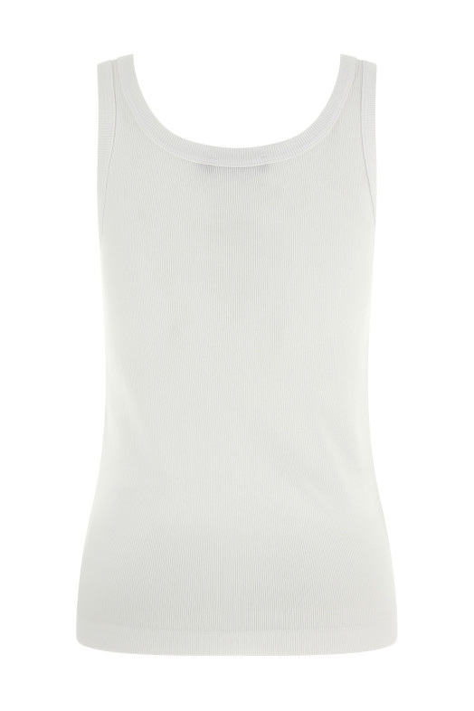 Logo patch tank top White