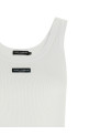 Logo patch tank top White