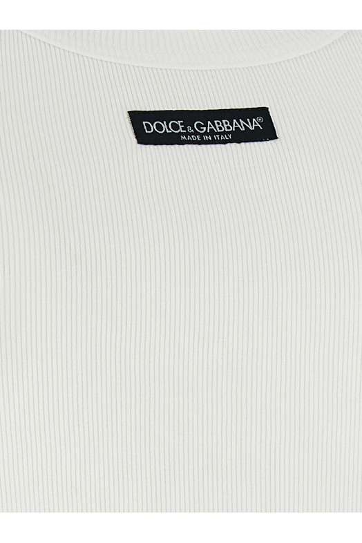Logo patch tank top White
