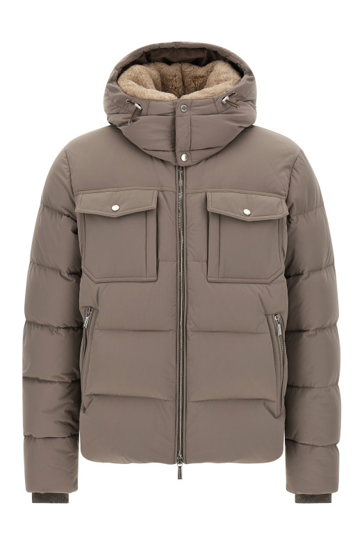 'Alarick' bomber jacket - 'Acqua' line Gray
