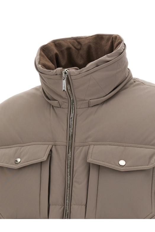 'Alarick' bomber jacket - 'Acqua' line Gray