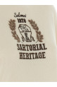 Heraldic embroidery sweater Beige