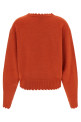 Fringed hem sweater orange