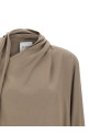 Draped panel blouse Gray