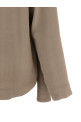Draped panel blouse Gray