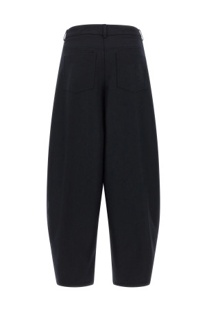 Barrel silhouette pants Black