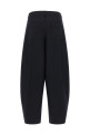 Barrel silhouette pants Black