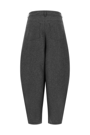 Barrel silhouette pants Gray