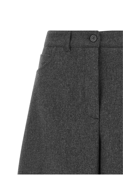 Barrel silhouette pants Gray