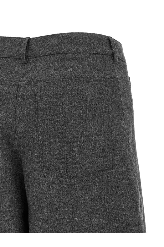 Barrel silhouette pants Gray