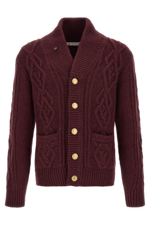 Cardigan cashmere Piuma Bordeaux