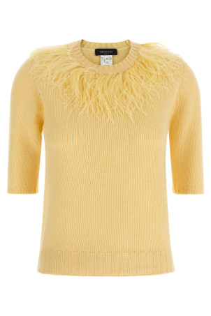 Feather sweater Yellow