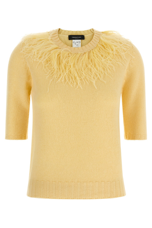 Feather sweater Yellow