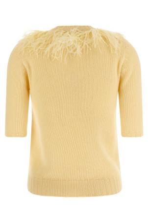 Feather sweater Yellow