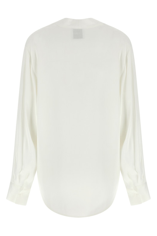 V-neck blouse White