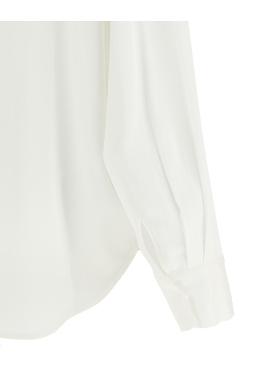 V-neck blouse White