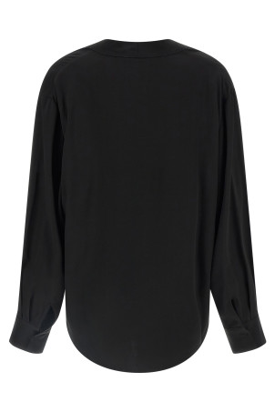 V-neck blouse Black