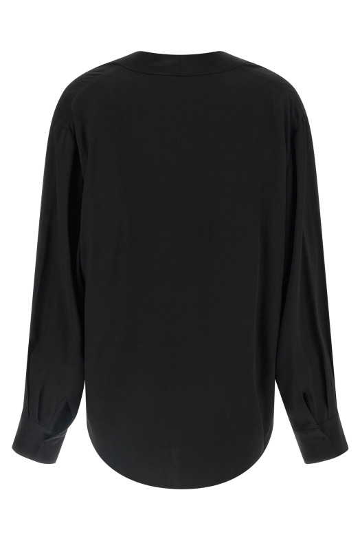 V-neck blouse Black