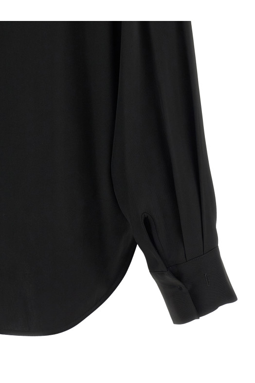 V-neck blouse Black