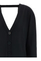 Front/back cardigan Black