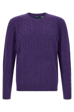 Braided sweater Purple